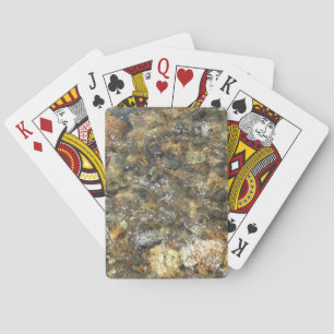 River-Worn Pebbles Brown and Grey Natural Abstract Playing Cards