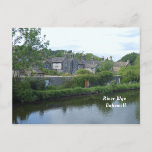 River Wye Bakewell Derbyshire England Scenic Postcard