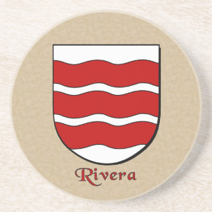 Rivera Heraldic Shield Coaster