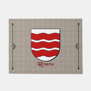 Rivera Historical Shield on Cobblestone Doormat