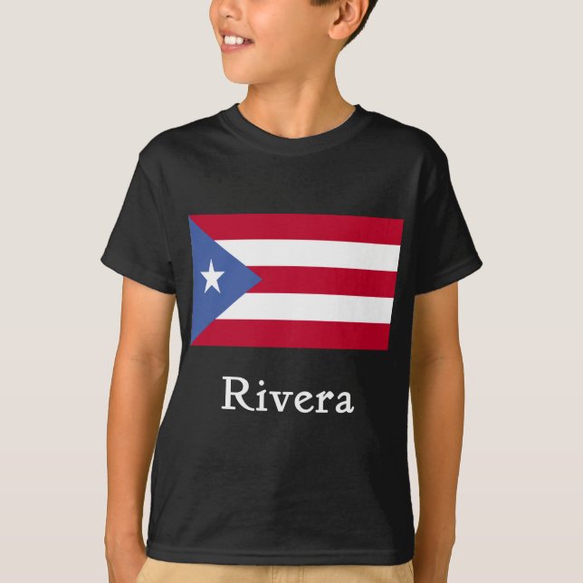 Rivera Puerto Rican Flag T-Shirt (Front)