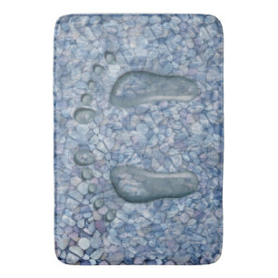Riverbed design bath mat