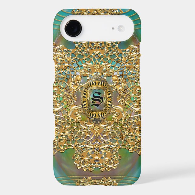 Riverbend Elegant Monogram Featherweight Case-Mate iPhone Case (Back)