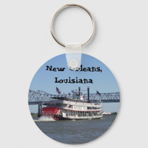 Riverboat in New Orleans Key Ring