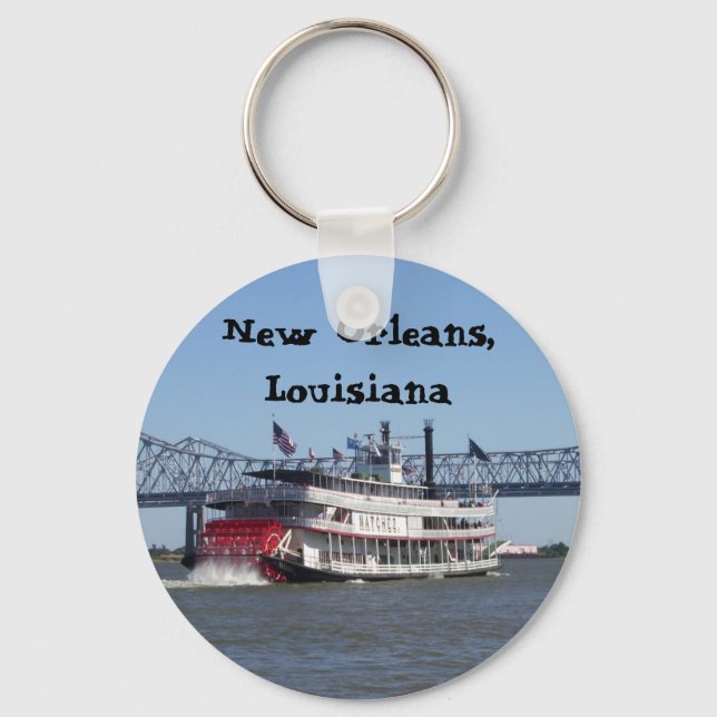 Riverboat in New Orleans Key Ring (Front)