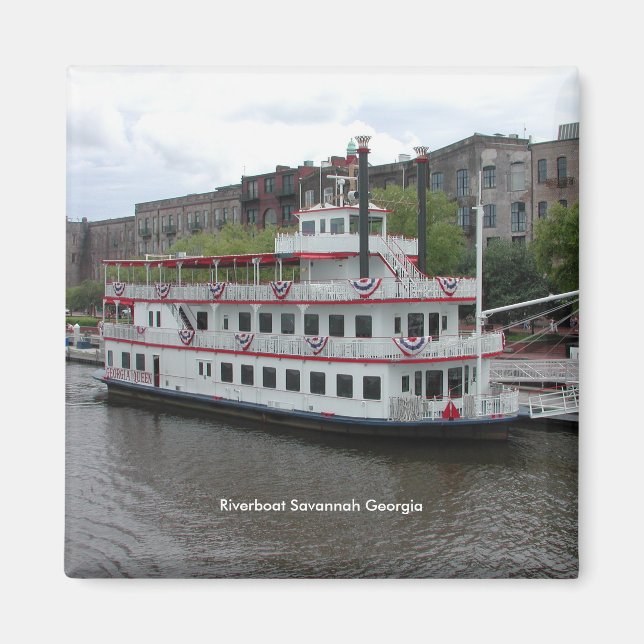 Riverboat Savannah Georgia Magnet (Front)