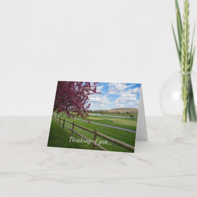 Rivercut In Spring Thinking Of You Card (Front)