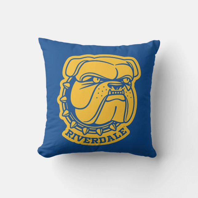 Riverdale Bulldog Head Cushion (Front)