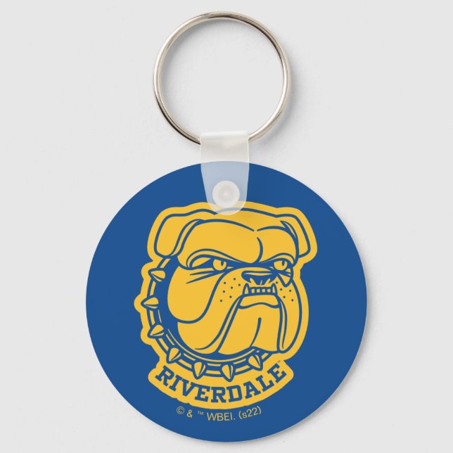 Riverdale Bulldog Head Key Ring (Front)