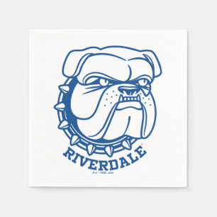 Riverdale Bulldog Head Napkin