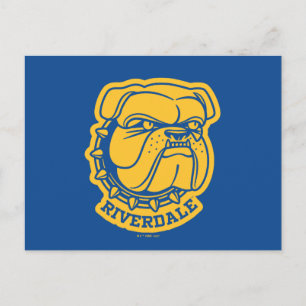 Riverdale Bulldog Head Postcard