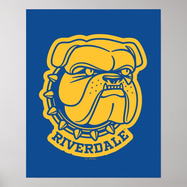 Riverdale Bulldog Head Poster (Front)