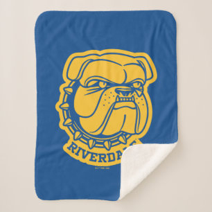 Riverdale Bulldog Head Sherpa Blanket