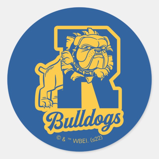 Riverdale Bulldogs Letterman Classic Round Sticker (Front)