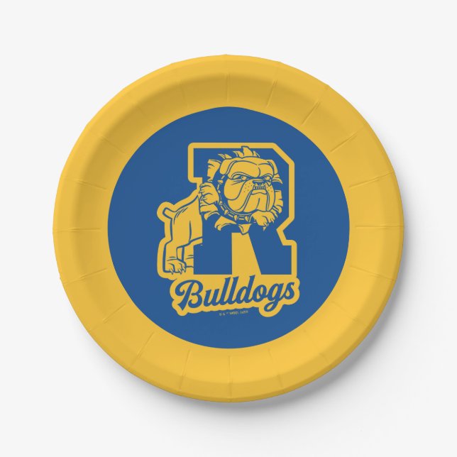 Riverdale Bulldogs Letterman Paper Plate (Front)