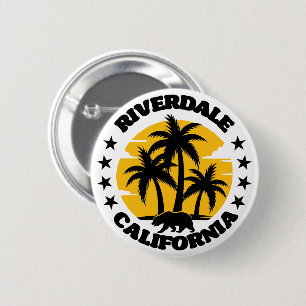 Riverdale,California 6 Cm Round Badge
