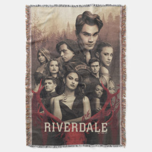 Riverdale Deer Skull Poster Throw Blanket