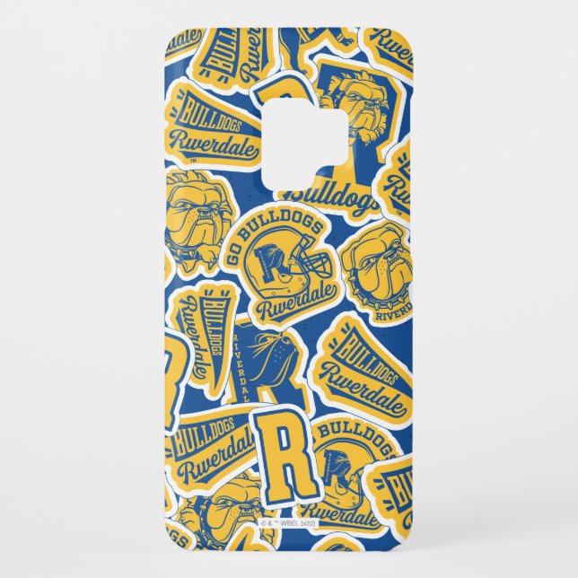 Riverdale Football and Cheer Pattern Case-Mate Samsung Galaxy Case (Back)