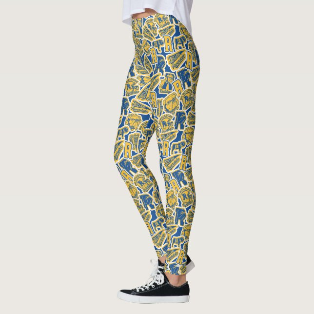 Riverdale Football and Cheer Pattern Leggings (Left)