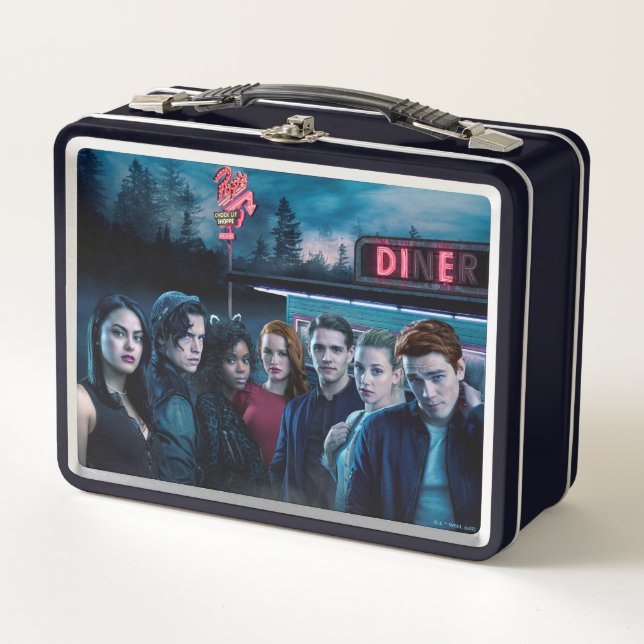 Riverdale Outside Pop's Diner Poster Metal Lunch Box (Front)