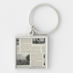Riverdale Prune Orchard, California Key Ring
