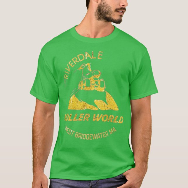 Riverdale Roller World Retro 1980s Roller Skating  T-Shirt (Front)