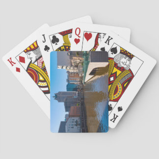 riverfront from kilbourn street in milwaukee playing cards