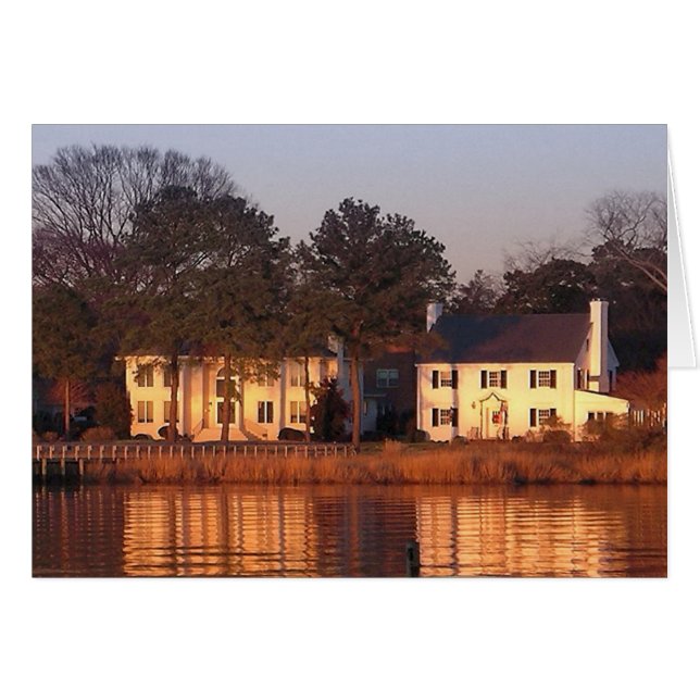 Riverfront Houses at Sunset (Front Horizontal)