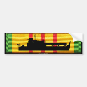 Riverine Inf. ATC Tango Boat on VSM Ribbon Bumper Sticker