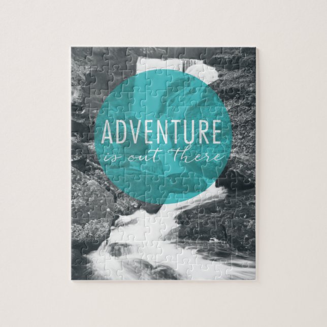 Rivers | Adventure Is Out There Quote Jigsaw Puzzle (Vertical)