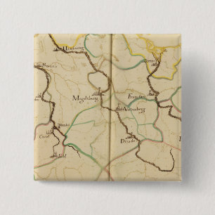 Rivers and Valleys of Germany 15 Cm Square Badge