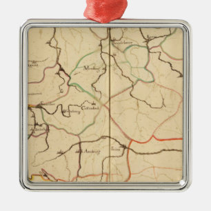 Rivers and Valleys of Germany Metal Tree Decoration