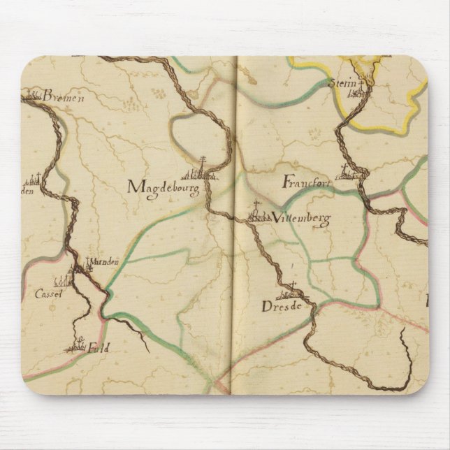 Rivers and Valleys of Germany Mouse Pad (Front)