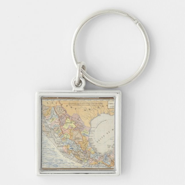 Rivers in Mexico Key Ring (Front)