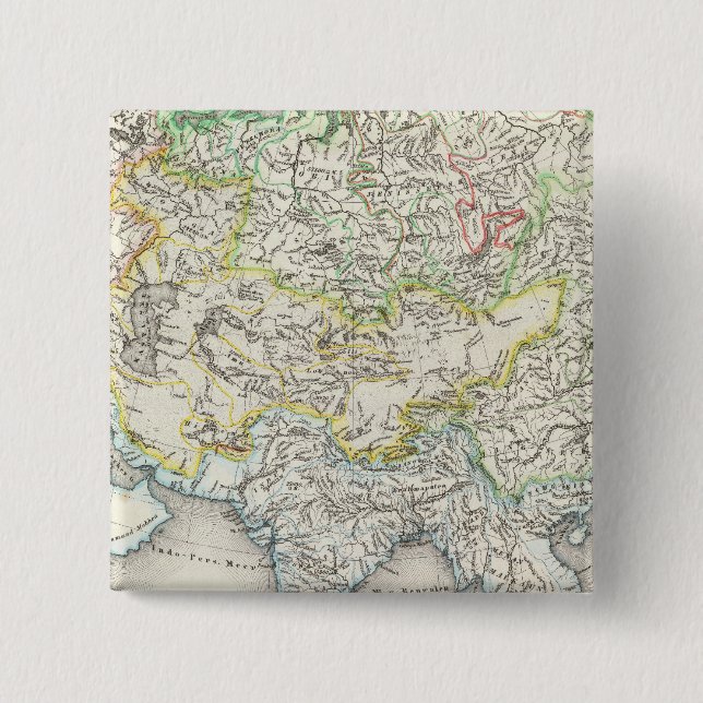 Rivers of Asia 15 Cm Square Badge (Front)