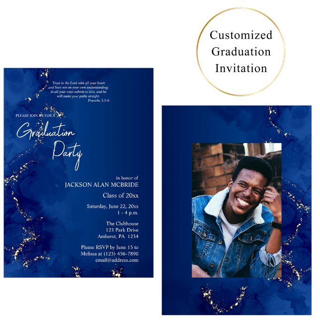 Rivers of Living Water 2025 Graduation Orthodox Invitation (Creator Uploaded)