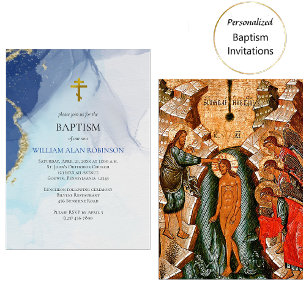 Rivers of Living Water Orthodox Christian Baptism Invitation