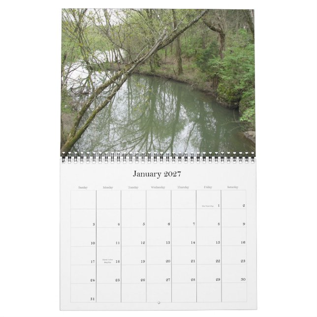 Rivers & Streams, 2012 Calendar (Jan 2027)