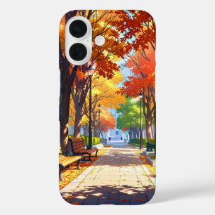 Riverside Autumn Path iPhone 16 Case
