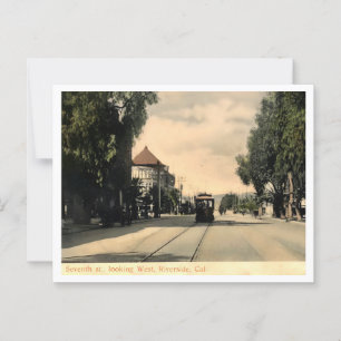 Riverside CA, 7th Street View Ai Enhanced Postcard