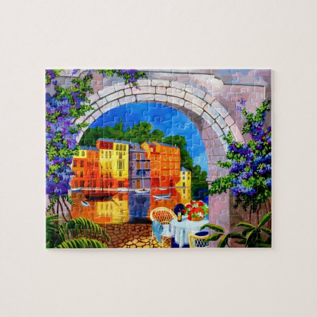 Riverside Cafe Jigsaw Puzzle (Horizontal)