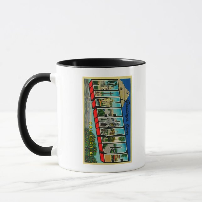Riverside, California - Large Letter Scenes Mug (Left)