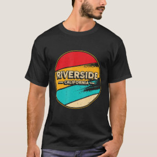 Riverside California Retro Vintage Sunset Us State T-Shirt