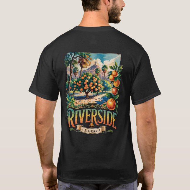 Riverside California  T-Shirt (Back)