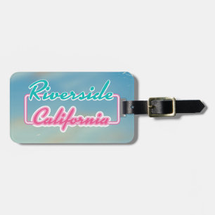 Riverside California travel poster Luggage Tag