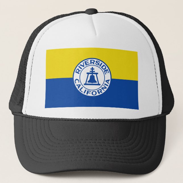 Riverside, California, United States flag Trucker Hat (Front)