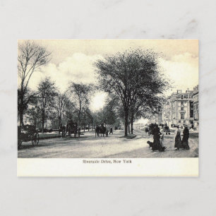 Riverside Dr. 105th St, New York City Vintage Postcard