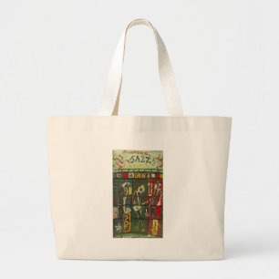 riverside jazz large tote bag