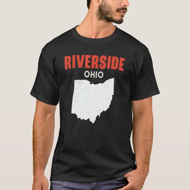 RIVERSIDE Ohio USA State America Travel Ohioan T-Shirt (Front)