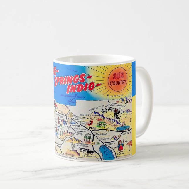 Riverside - Palm Springs Postcard Mug (Front Right)